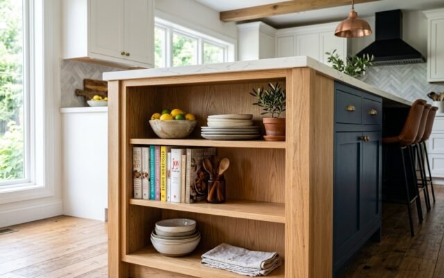 Open Shelf Base Cabinets: Design Ideas and Practical Drawbacks