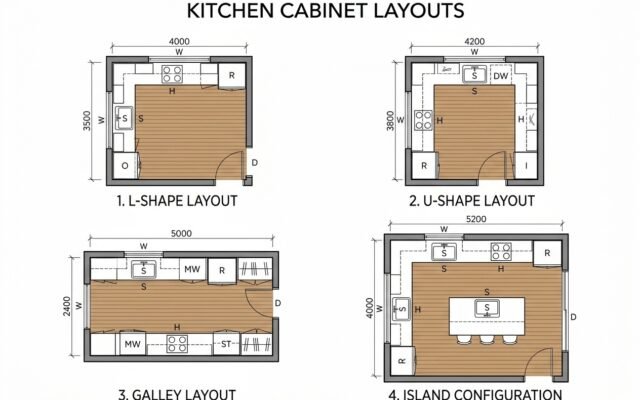 Kitchen Cabinet Layout: The Right Configuration for Every Kitchen Shape