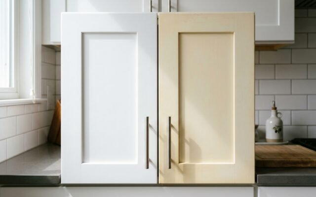 Why Do White Kitchen Cabinets Turn Yellow: (Causes & Prevention)