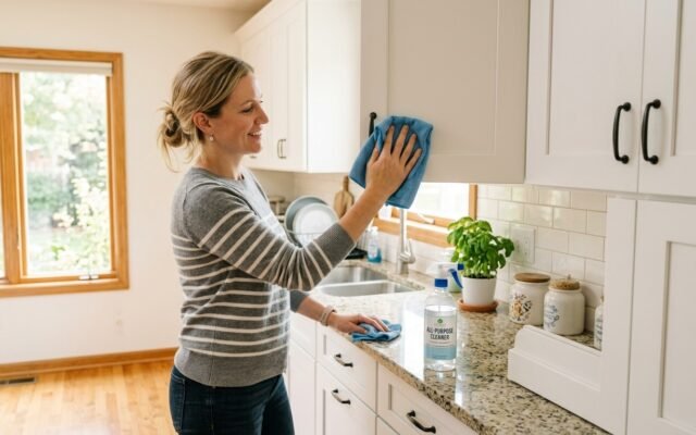 How to Clean Kitchen Cabinets: Safe Methods for Every Surface Type